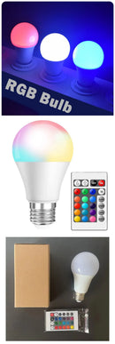 Lâmpada Multicolor Smart LED com Controle Remoto