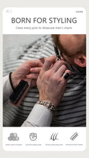 Escova Masculina para Barba e Limpeza de Corte