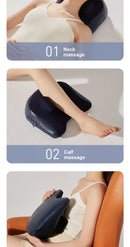 Massageador Elétrico Shiatsu com Aquecimento para Pescoço e Corpo