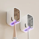 Porta Escovas de Dente com Tampa e Fixação na Parede