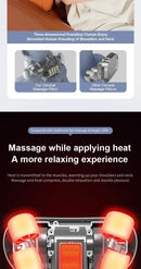 Massageador Elétrico Shiatsu com Aquecimento para Pescoço e Corpo