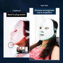 Máscara Facial LED Rejuvenescedora com 7 Cores