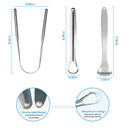 Kit Premium de Raspadores de Língua em Aço Inox