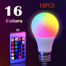 Lâmpada Multicolor Smart LED com Controle Remoto