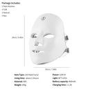 Máscara Facial LED Rejuvenescedora com 7 Cores